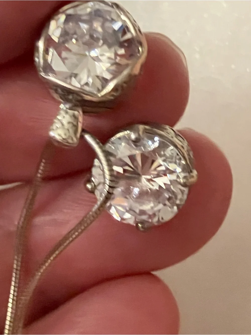 Retired Silpada Crown Jewels  Stud Earrings - Silver - Picture 11 of 12